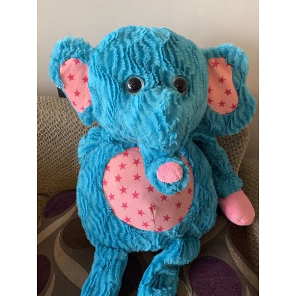 Hugfun International HUGE 37" Elephant Stretchy Arms Legs Plush Stuffed - Picture 5 of 9